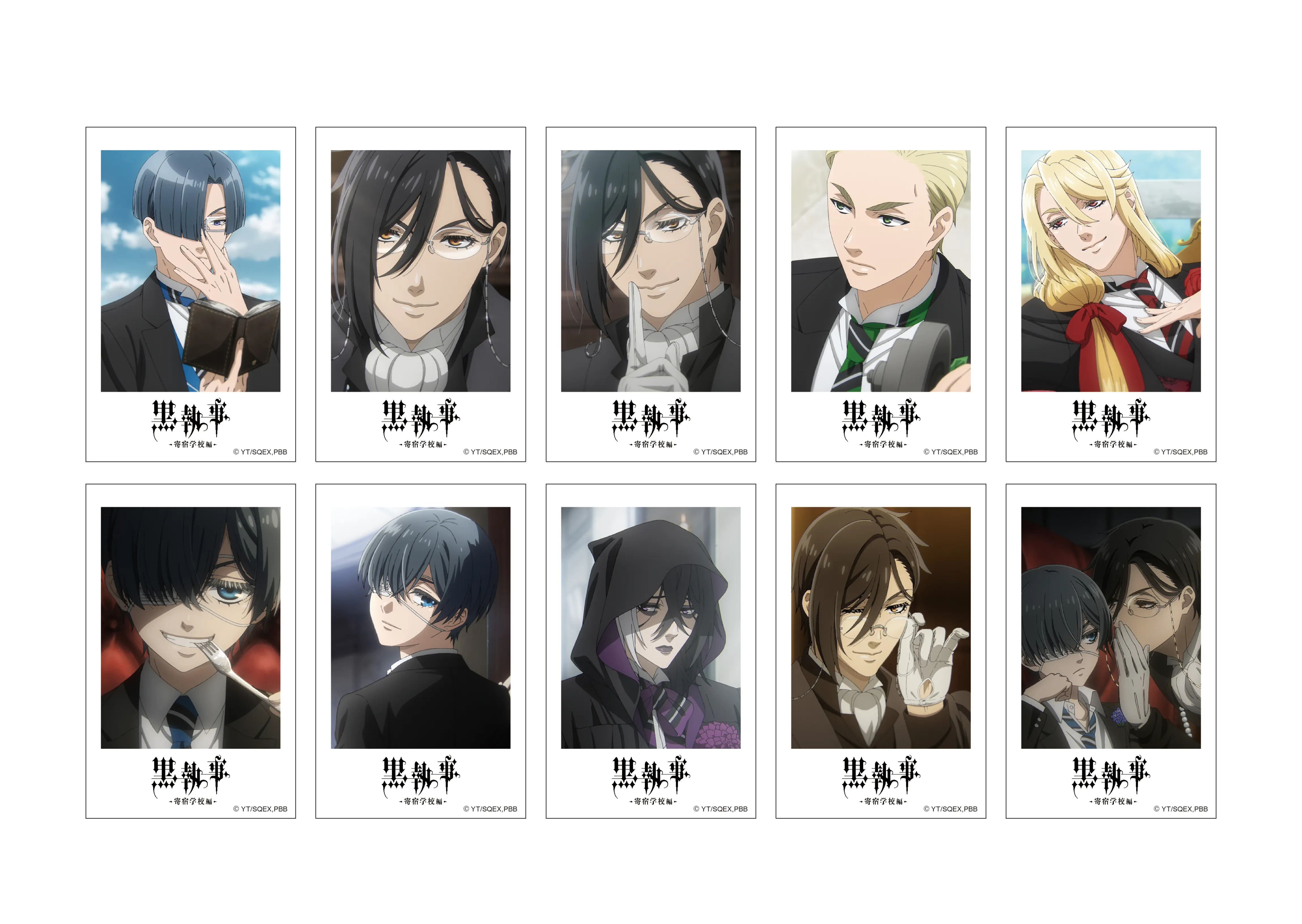 (1BOX=10)(Goods - Bromide) Black Butler -Public School Arc- Instant Photo Style Bromide Collection (BOX Set)