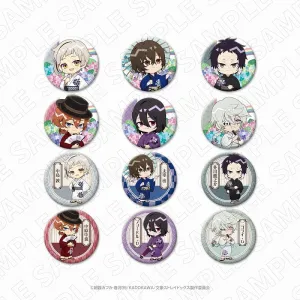 (1BOX=12)(Goods - Badge) Bungo Stray Dogs CHARADITIONAL TOY Bungo Stray Dogs x Hydrangea Trading Button Badge (12 Types Total)