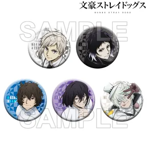 (1BOX=5)(Goods - Badge) Bungo Stray Dogs Tin Badge  Season 5 PACK