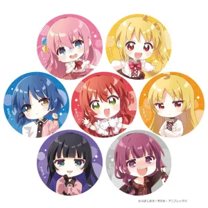 (1BOX=7)(Goods - Badge) Bocchi the Rock! Trading Button Badge (Chocolate Outfit)