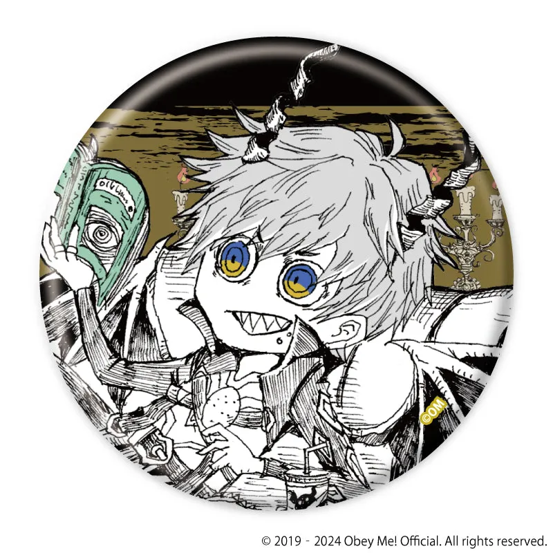 (1BOX=7)(Goods - Badge) Obey Me! Button Badge 17 (Mini Character Art)