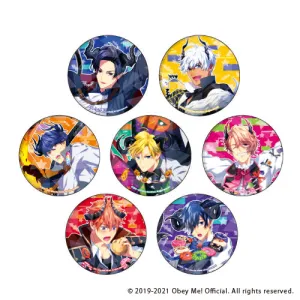 (1BOX=7)(Goods - Badge) Obey Me! Holographic Button Badge (65mm) 01/Halloween ver. Box (feat. Exclusive Art)