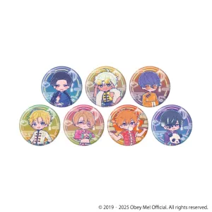 (1BOX=7)(Goods - Badge) Obey Me! Nightbringer Button Badge 22 - Chinese Clothing Ver. (Retro Art)