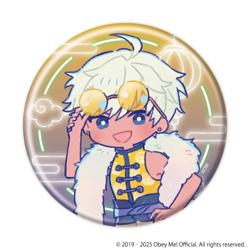 (1BOX=7)(Goods - Badge) Obey Me! Nightbringer Button Badge 22 - Chinese Clothing Ver. (Retro Art)
