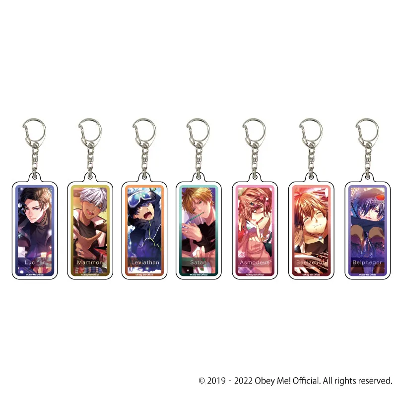 (1BOX=7)(Goods - Key Chain) Acrylic Key Chain Obey Me! 04 / Complete BOX (7 Types Total)