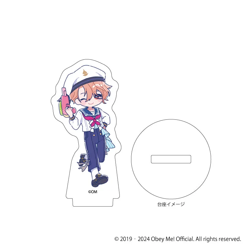 (1BOX=7)(Goods - Stand Pop) Obey Me! Acrylic Petit Stand 09 - Marine Sailor Ver. (Candy Art)