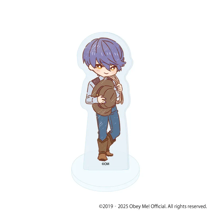 (1BOX=7)(Goods - Stand Pop) Obey Me! Nightbringer Acrylic Petit Stand 13 - Cowboy ver. (Retro Art)