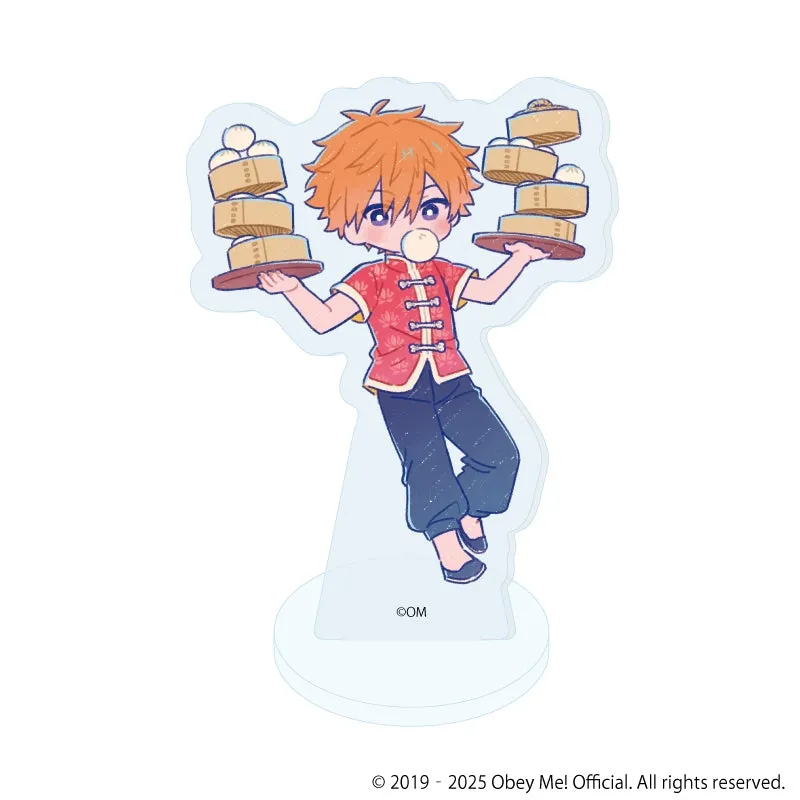 (1BOX=7)(Goods - Stand Pop) Obey Me! Nightbringer Acrylic Petit Stand 15 - Chinese Clothing Ver. (Retro Art)