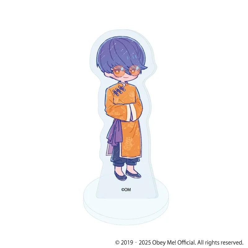 (1BOX=7)(Goods - Stand Pop) Obey Me! Nightbringer Acrylic Petit Stand 15 - Chinese Clothing Ver. (Retro Art)
