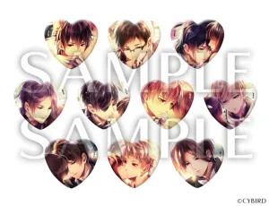 [Blind Box](Goods) Midnight Cinderella: Ikemen Royal Romances Heart-shaped Still Trading Button Badge