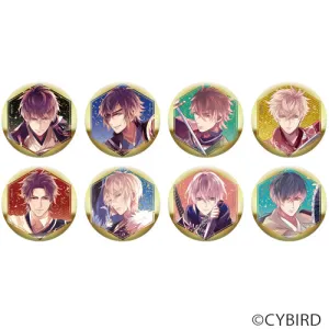 [Blind Box](Goods) Trading Foil Embossed Button Badge Plum Blossom ver. (Ikemen Sengoku)