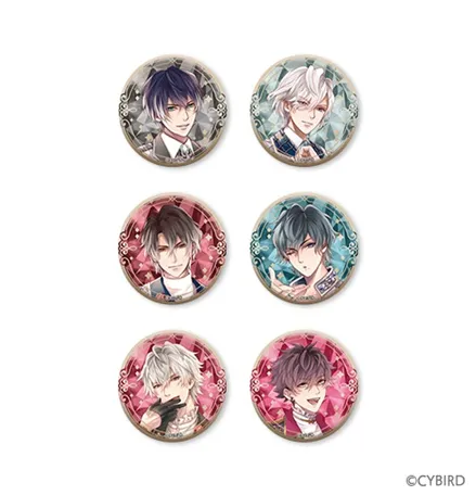 [Blind](Goods - Badge) Ikemen Vampire: Temptation in the Dark Trading Jewel Button Badge Festival ver.