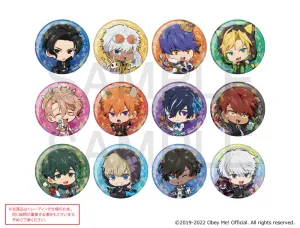 [Blind](Goods - Badge) Obey Me! x mixx garden Card Petit Collection Trading Chibi Holographic Button Badge