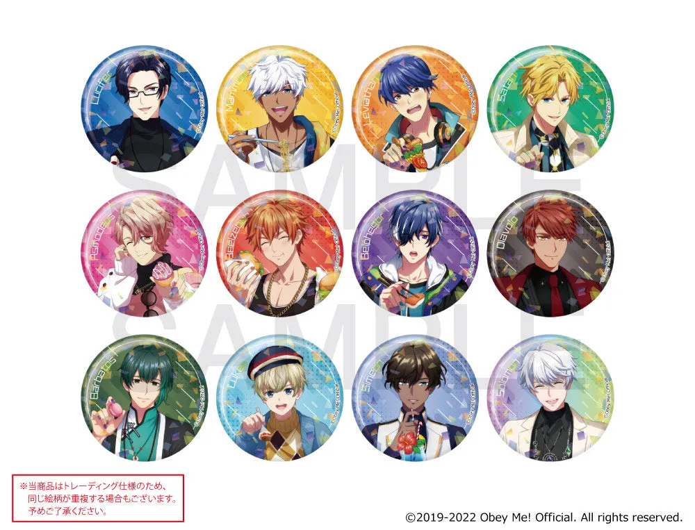 [Blind](Goods - Badge) Obey Me! x mixx garden Dokidoki Cafe Meguri in Human World Trading Holographic Button Badge