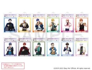 [Blind](Goods - Key Chain) Obey Me! x mixx garden Dokidoki Cafe Meguri in Human World Trading Devilgram Acrylic Charm w/ Ball Chain