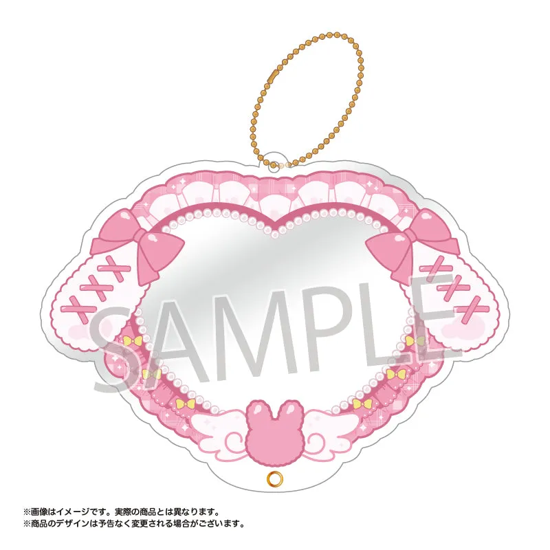 (Goods - Acrylic Stand) amie Original Pic x Clear Acrylic Frame Bunny Ears Ribbon ver. 02. Pink