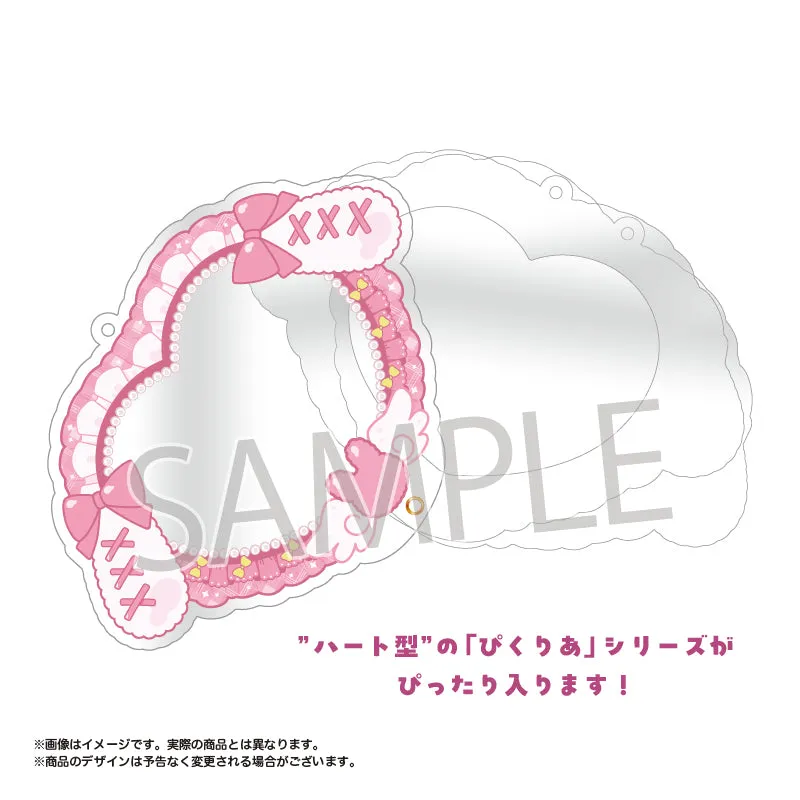 (Goods - Acrylic Stand) amie Original Pic x Clear Acrylic Frame Bunny Ears Ribbon ver. 02. Pink