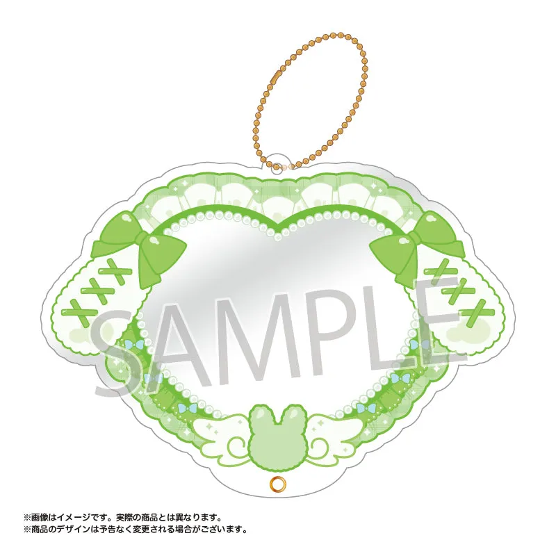 (Goods - Acrylic Stand) amie Original Pic x Clear Acrylic Frame Bunny Ears Ribbon ver. 04. Green