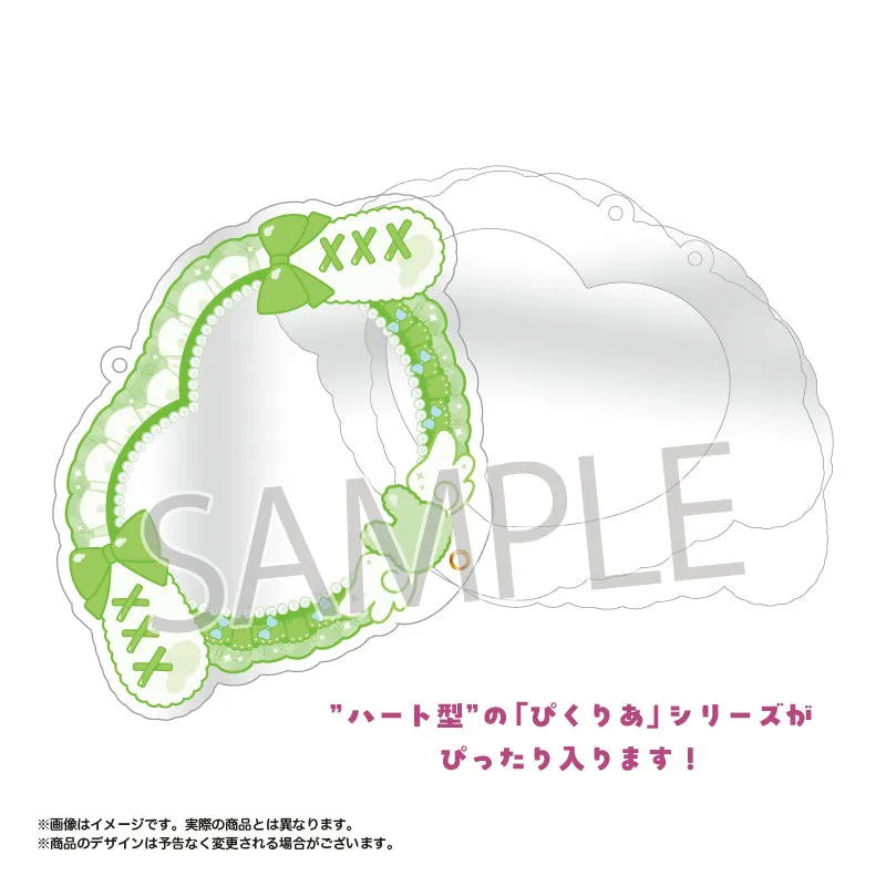 (Goods - Acrylic Stand) amie Original Pic x Clear Acrylic Frame Bunny Ears Ribbon ver. 04. Green