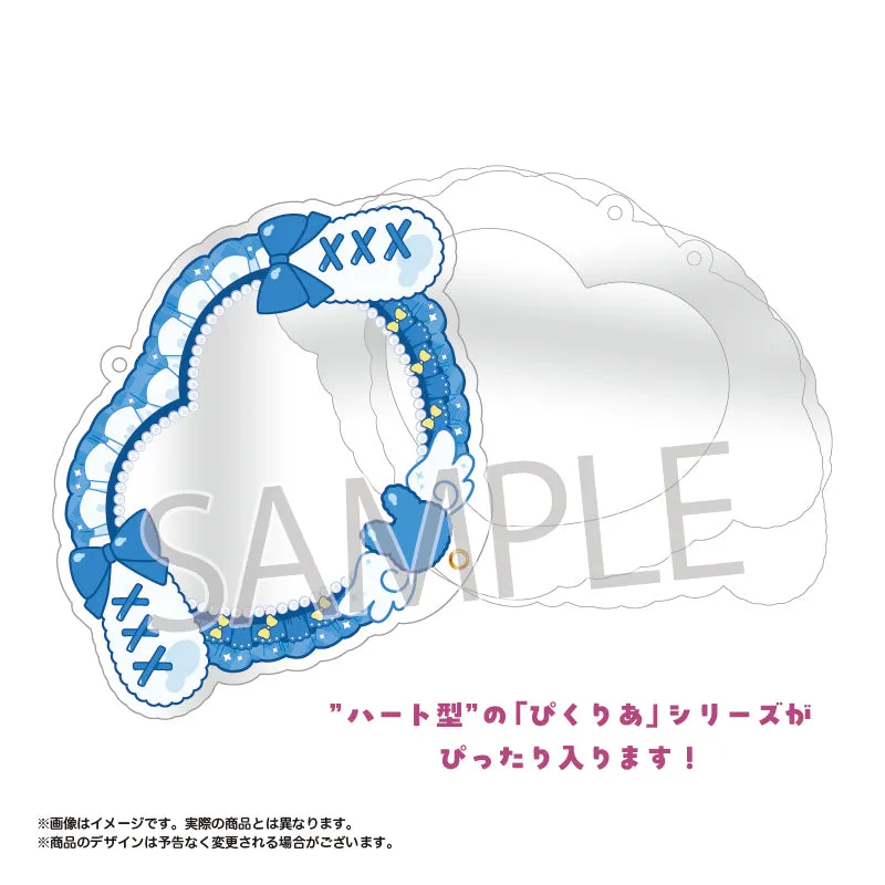 (Goods - Acrylic Stand) amie Original Pic x Clear Acrylic Frame Bunny Ears Ribbon ver. 06. Blue