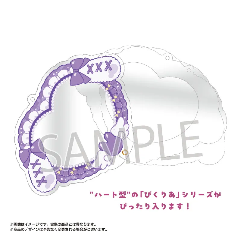 (Goods - Acrylic Stand) amie Original Pic x Clear Acrylic Frame Bunny Ears Ribbon ver. 08. Purple