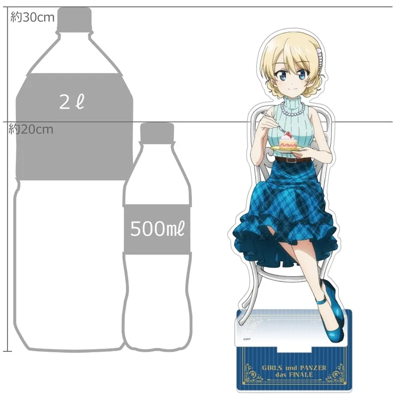 (Goods - Acrylic Stand) Girls und Panzer das Finale BIG Acrylic Stand feat. Exclusive Art (Darjeeling/Tea Party)