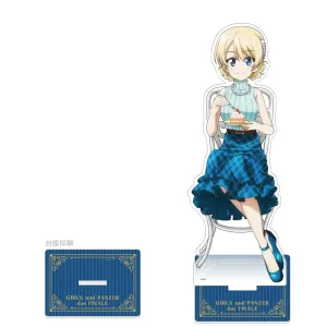 (Goods - Acrylic Stand) Girls und Panzer das Finale BIG Acrylic Stand feat. Exclusive Art (Darjeeling/Tea Party)