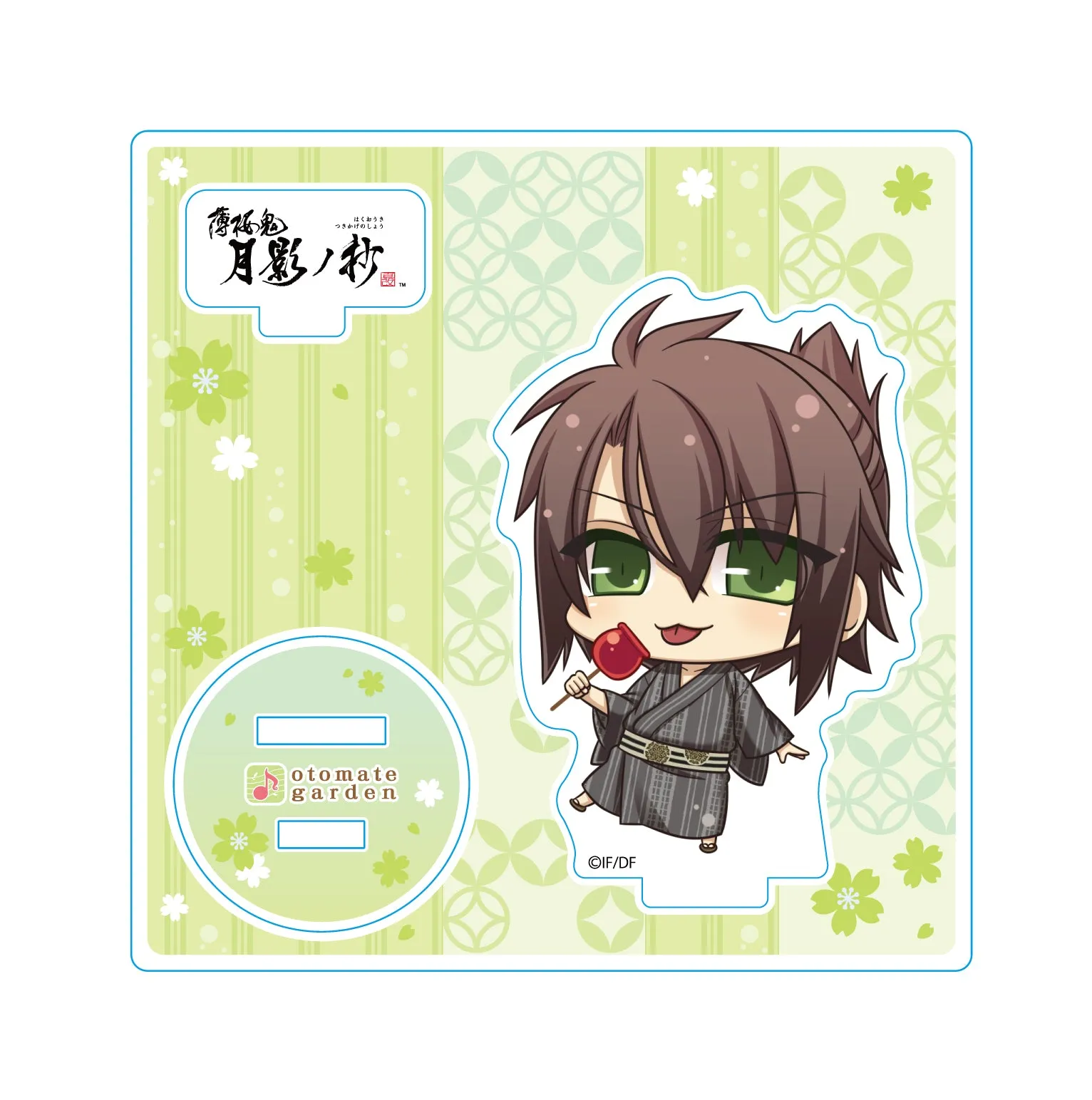 (Goods - Acrylic Stand) Otomate Garden Hakuoki Shinkai Chibi Acrylic Stand 2024_255 Hakuoki Shinkai Tsukikage no Sho / Ginsei no Sho Okita Soji