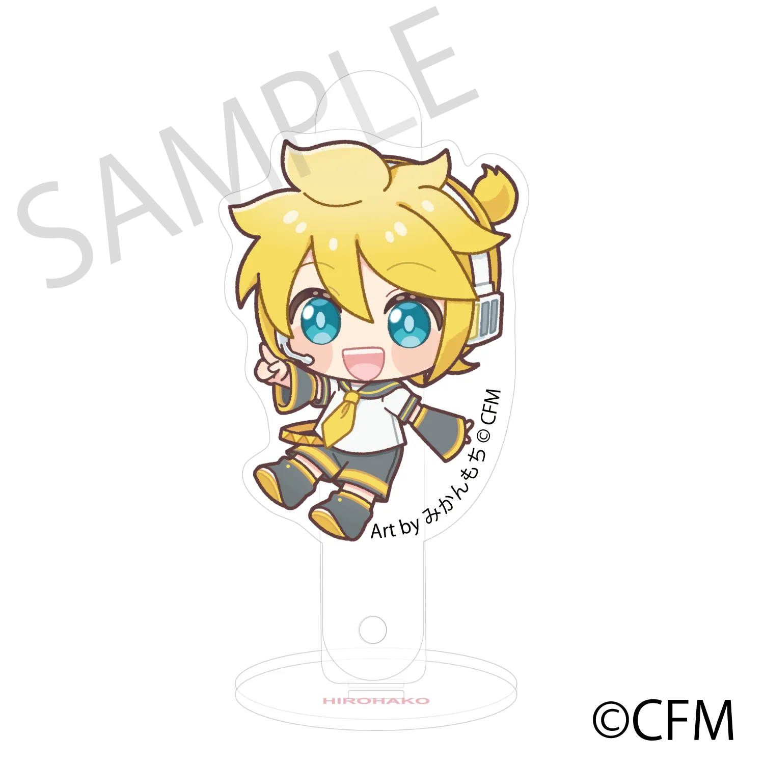 (Goods - Acrylic Stand) Sakura Miku  Hirohako Acrylic Prop and Stand Hakodate 2025 Kagamine Len - Art by Mikanmochi