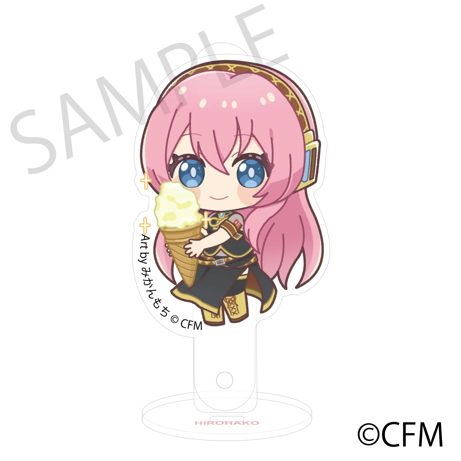 (Goods - Acrylic Stand) Sakura Miku  Hirohako Acrylic Prop and Stand Hirosaki 2025 Megurine Luka - Art by Mikanmochi
