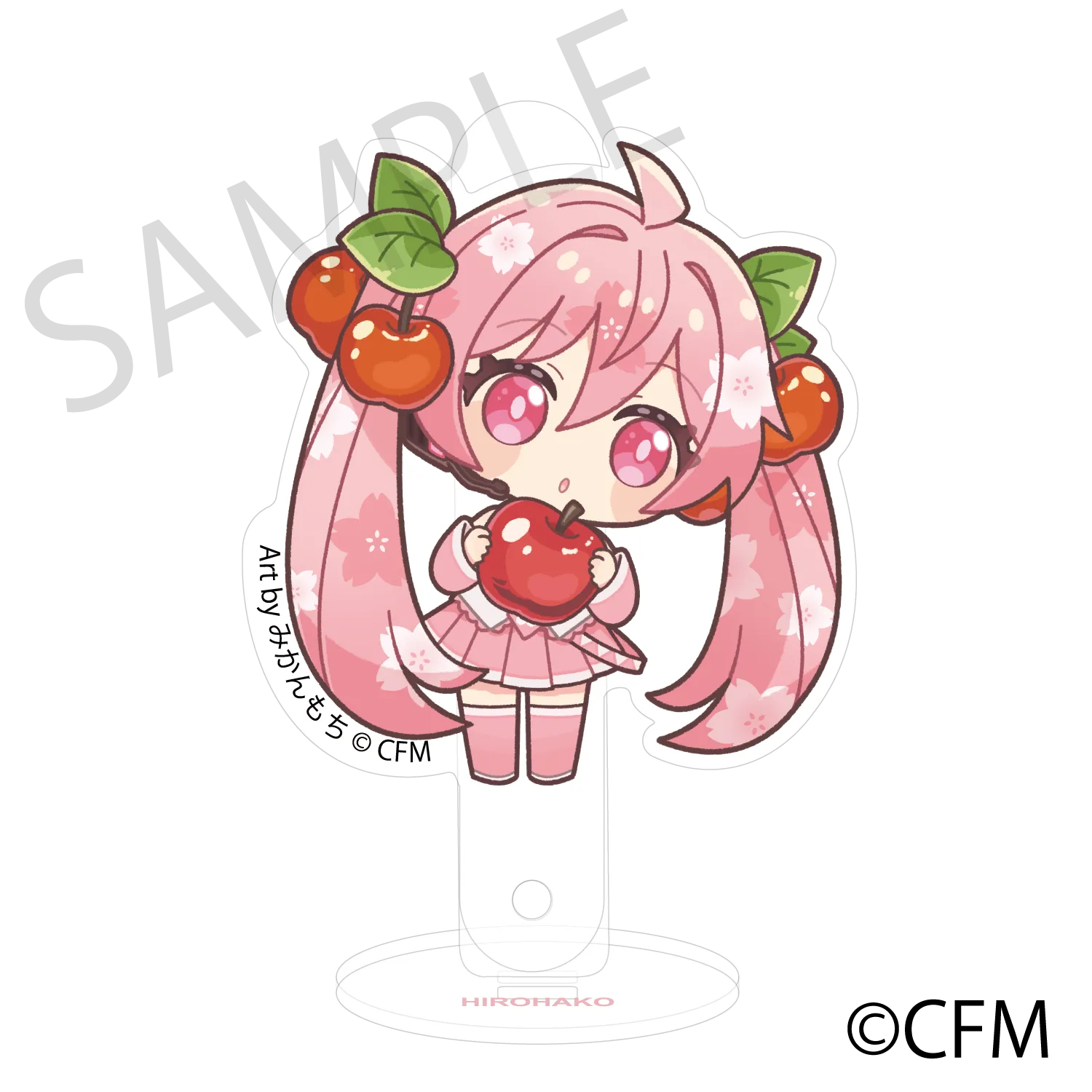 (Goods - Acrylic Stand) Sakura Miku  Hirohako Acrylic Prop and Stand Hirosaki 2025 Sakura Miku - Art by Mikanmochi