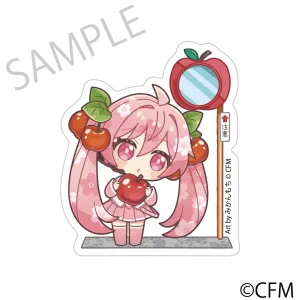 (Goods - Acrylic Stand) Sakura Miku  Hirohako Ultra-Thick Acrylic Chibi Characters Hirosaki 2025 Sakura Miku - Art by Mikanmochi