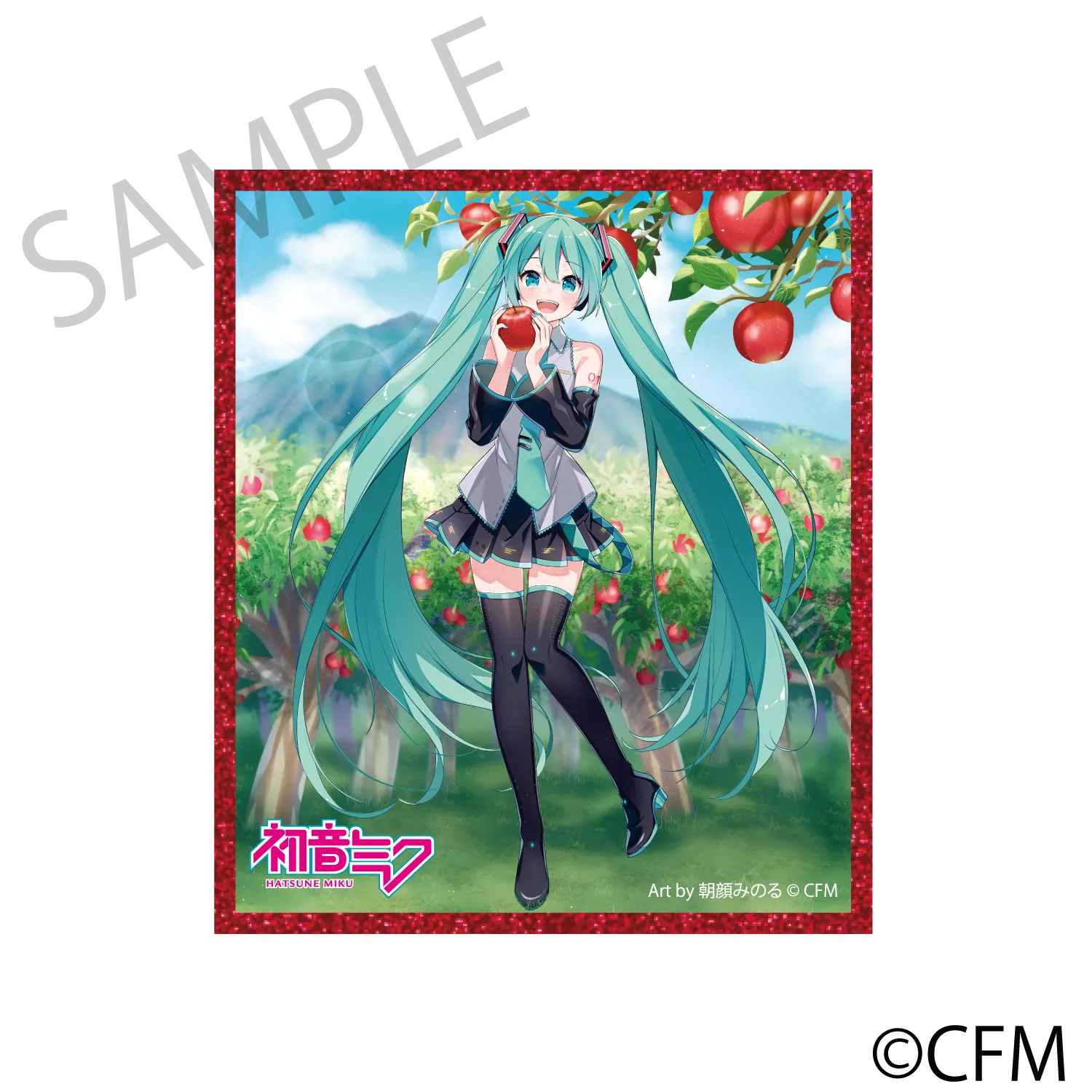 (Goods - Art Board) Hatsune Miku  Hirosaki Apple Acrylic Art Board - Art by Asagao Minoru