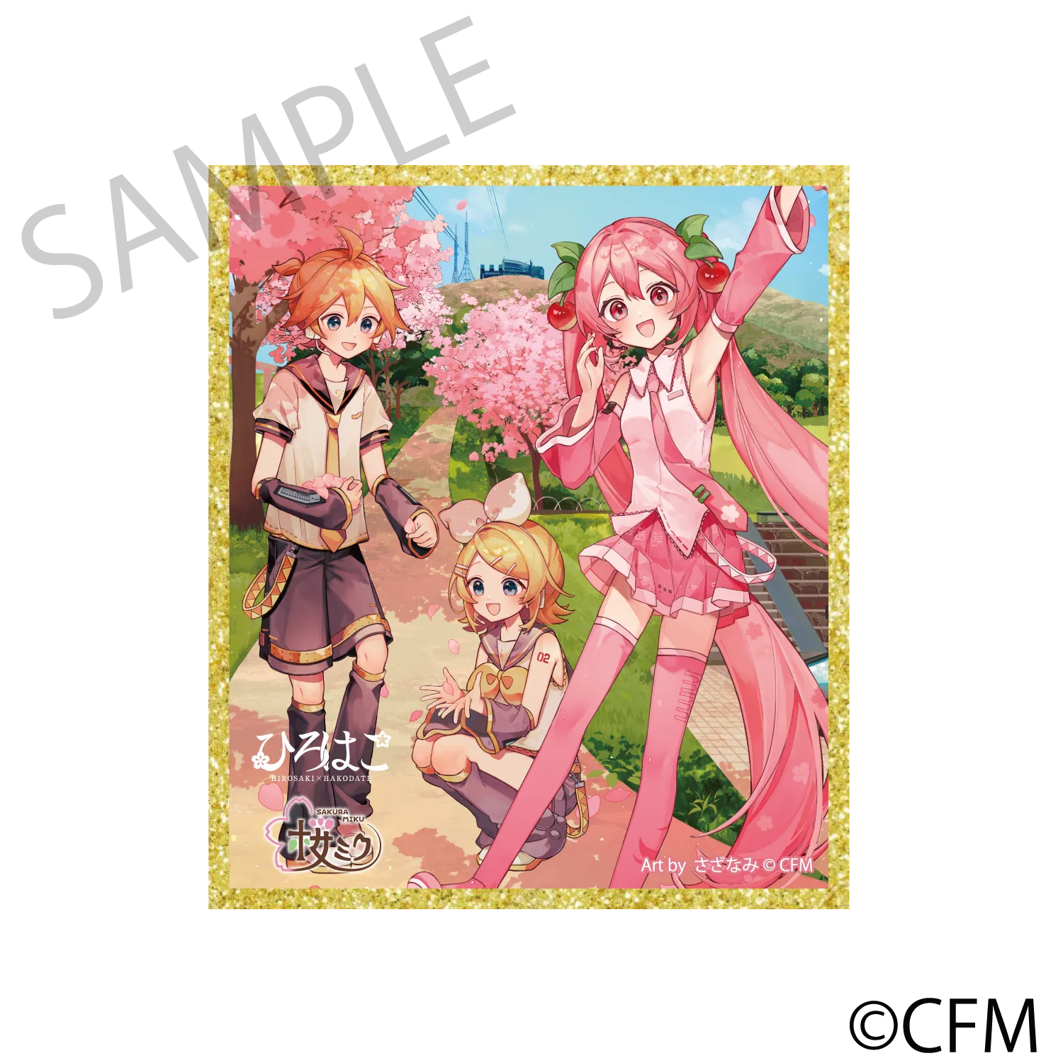 (Goods - Art Board) Sakura Miku  Hirohako Acrylic Art Board Hakodate 2025 - Art by Sazanami