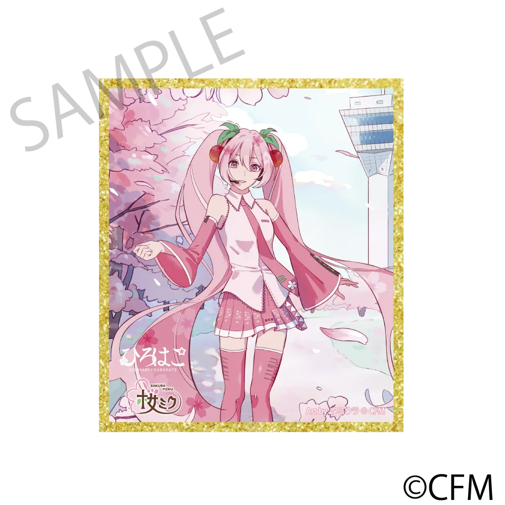 (Goods - Art Board) Sakura Miku  Hirohako Acrylic Art Board Hakodate 2025 - Art by Tamiura