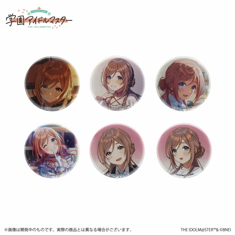 (Goods - Badge) Gakuen iDOLM@STER Official Trading Button Badge Rinami Himesaki