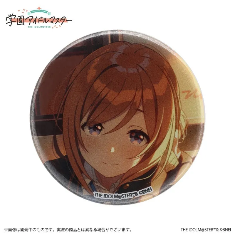 (Goods - Badge) Gakuen iDOLM@STER Official Trading Button Badge Rinami Himesaki