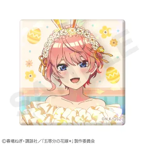 (Goods - Badge) The Quintessential Quintuplets Specials 2 Holographic Square Tin Badge Nakano Ichika