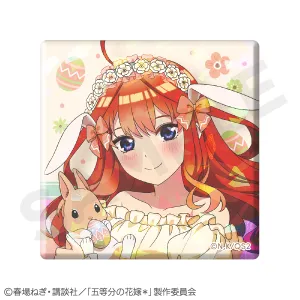 (Goods - Badge) The Quintessential Quintuplets Specials 2 Holographic Square Tin Badge Nakano Itsuki
