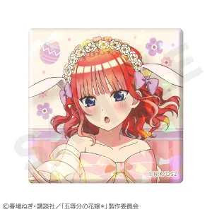 (Goods - Badge) The Quintessential Quintuplets Specials 2 Holographic Square Tin Badge Nakano Nino