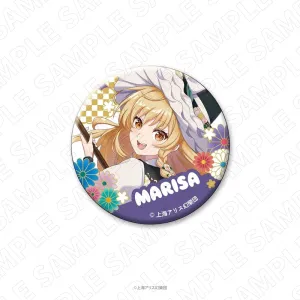(Goods - Badge) Touhou Project CHARADITIONAL TOY Touhou Project Washi Paper Style Button Badge (Marisa Kirisame) (Re-release)