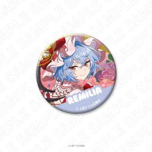 (Goods - Badge) Touhou Project CHARADITIONAL TOY Touhou Project Washi Paper Style Button Badge (Remilia Scarlet)