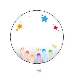 (Goods - Button Badge Cover) 57mm Badge Deco-Cover 02 - Glow Sticks (Colorful)