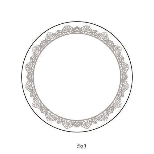 (Goods - Button Badge Cover) 57mm Badge Deco-Cover 11 - Lace