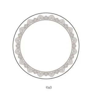 (Goods - Button Badge Cover) 57mm Badge Deco-Cover 11 - Lace