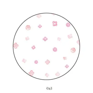 (Goods - Button Badge Cover) 57mm Badge Deco-Cover 37 - Flower Pattern (All-Over)