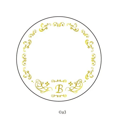 (Goods - Button Badge Cover) 57mm Badge Deco-Cover 42 - Initial B
