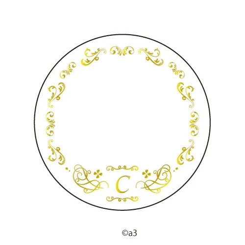 (Goods - Button Badge Cover) 57mm Badge Deco-Cover 43 - Initial C