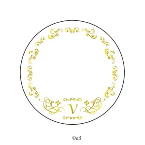 (Goods - Button Badge Cover) 57mm Badge Deco-Cover 62 - Initial V