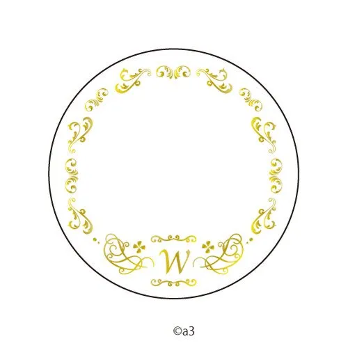 (Goods - Button Badge Cover) 57mm Badge Deco-Cover 63 - Initial W